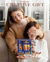 Rolife DIY Dollhouse Miniature House Kit 1:18 Edwardian Tea Room with Openable Facade, Diorama Building Model Kit Crafts for Adults Home Decor Creative Gift for Boys Girls Rolife