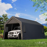 EROMMY 10x20 FT Heavy Duty Carport with All-Steel Metal Frame, Portable Garage with Reinforced Base, All-Season Car Canopy for Car, Boat, Truck ﻿ EROMMY