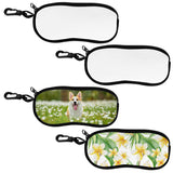 AUEAR, 4 Pack Sublimation Blanks Glasses Case Double Sided Neoprene Eye Glasses Bag for Travel AUEAR