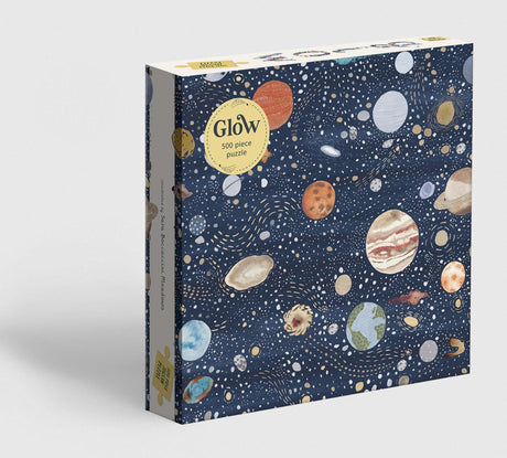 Glow Puzzle: 500 Piece Space-Themed Jigsaw Puzzle Magic Cat