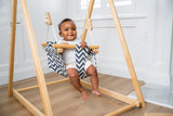 Avenlur Spruce Baby and Toddler Foldable Swing Set with Stand - Premium Montessori, Waldorf Style Self-Standing Indoor Swingset for Children 6m to 3 Yrs - Perfect for Home, Child Day Care, & Preschool Avenlur