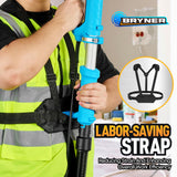 Drywall Sander, 𝟐𝟎𝟐𝟓 𝐔𝐩𝐠𝐫𝐚𝐝𝐞𝐝 Electric Drywall Sander with Vacuum Labor-Saving Back Belt，7 Variable Speed, LED Light, 900-1800RPM for Popcorn Ceiling, Wood Floor Bryner