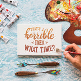 Sarcastic Painting Stencils for Crafts Reusable 3inch Funny Stencil Drawing Templates for Wood Sign DIY Crafts Fabrics Decor SUNVERSE