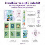 DIAMOND ART CLUB Wonders of Nature Part 2 Mini Dazzles™, Fun DIY Diamond Painting Kit for Adults, Diamond Art Canvas for Beginners, 4" x 6" (Pack of 6) DIAMOND ART CLUB