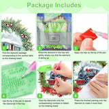 TOSTOG Hanging Diamond Art Kits for Adults, Christmas Train Diamond Paintings for Adults, Diamond Art Kits Window Pendant, 5D Diamond Paintings Hanging Pendant Kit Wall Decor Gift TOSTOG