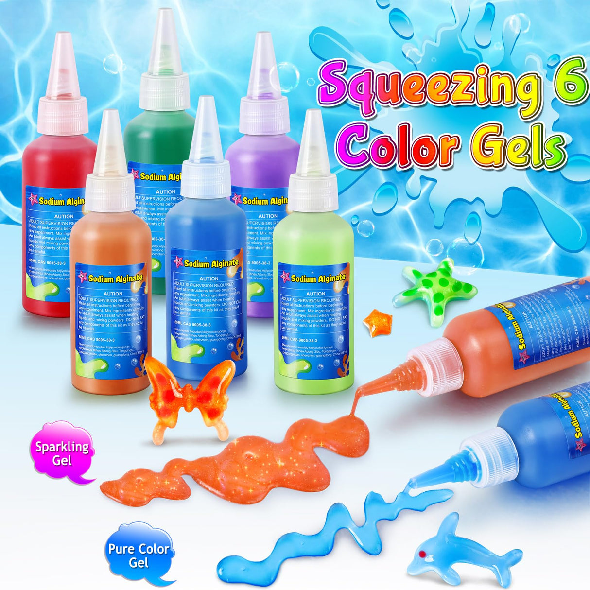 Kacwsoay Magic Water Elf Toy Kit for Kids - Aqua Fairy Water Pets - DIY Squishies Maker Crafts Birthday Gifts for Boys and Girls Kacwsoay