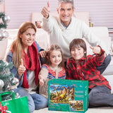 Dinosaur Puzzles for Kids Ages 4-8 Year Old - World of Huge Dinosaurs,2 Packs 60 Pieces Jigsaw Puzzle for Toddler Children Learning Educational Puzzles Toys for Boys and Girls. RANSUNN