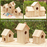 Wooden Bird House Kit,Outdoor Hanging DIY Birdhouse Kit for Kids Woodcraft,Bird Houses for Outside. RHSLRL