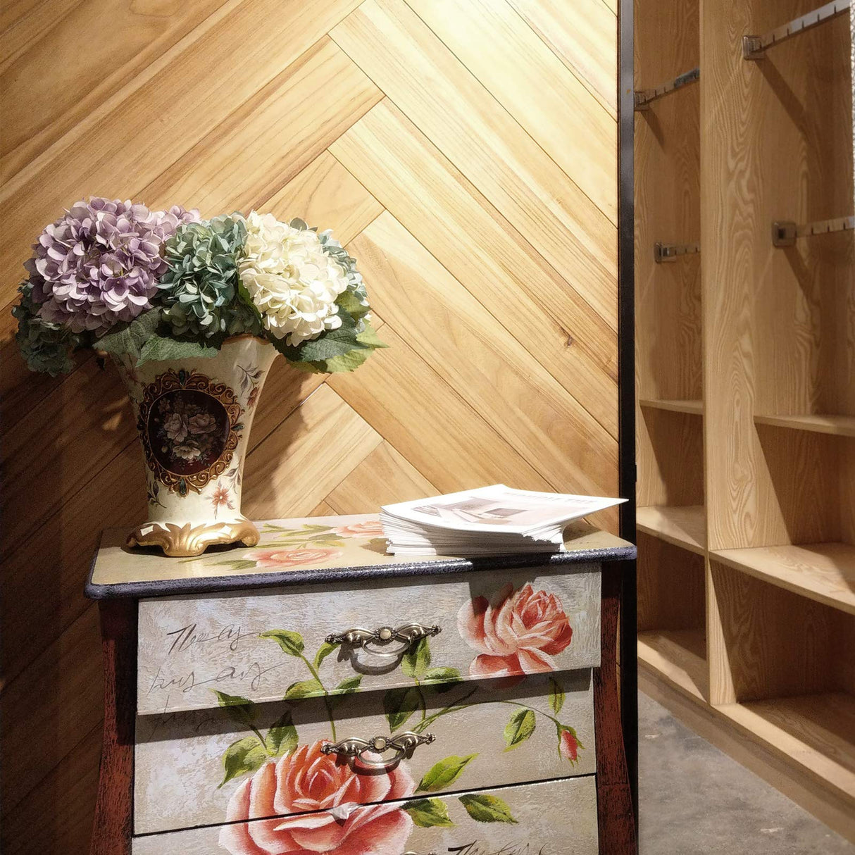 COLAMO 10PCS Faux Teak Peel and Stick Wood Panels for Wall, Vintage Farmhouse Adhesive Shiplap Boards for RV Backsplash, Living Room, Bed Room, Accent Wall, Self Stick On Wooden Paneling(12.4sqft) COLAMO