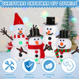 9 Pack Christmas Crafts, DIY Christmas Snowman Clay for Kids, Build Your Snowman Craft Kit, Modeling Clay Snow Man Making Game, Xmas Crafts Presents Winter Christmas Stocking Stuffers RoseFog