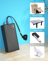 Power Recliner Power Supply, AC/DC Switching Power Supply Transformer 2-pin 29V/24V 2A Adapter with AC Power Cord for Electric Power Recliner Lift Chair Ponkor