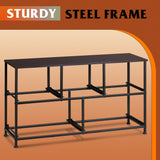 WLIVE Dresser for Bedroom with 5 Drawers, Wide Chest of Drawers, Fabric Dresser, Storage Organizer Unit with Fabric Bins for Closet, Living Room, Hallway, Dark Grey WLIVE