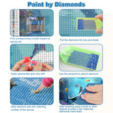 CEOVR Shark Diamond Art Kits for Adults, Ocean Life Diamond Painting Dots DIY Gem Art, Adult Crafts Kits Wall Decor for Home Office 12x16in CEOVR