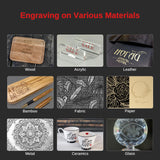 Mecpow X3 Pro Laser Engraver with Air Assist - 60W Laser Cutter, 10W High Accuracy Laser Engraving Machine for Wood Metal and Acrylic, 16.0 x 15.7" Working Area Mecpow