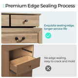 LINSY HOME 9 Drawers Dresser for Bedroom, Wood Bedroom Dresser Farmhouse Drawer Chest, 9 Chest of Drawer, Tall Dresser for Closet, Dressers Organizer for Living Room, Closet, Hallway LINSY HOME