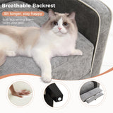 ANJ Push Back Recliner Chair, Soft Fabric Lounge Armchair,Wingback Recliner Single Sofa Chair with Steel-Reinforced Frame，Adjustable Pushback Chair for Living Room, Grey ANJ