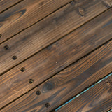 Outsunny 7.5' Fir Wood Garden Bridge Arc Walkway with Side Railings, Perfect for Backyards, Gardens, & Streams, Carbonized Aosom