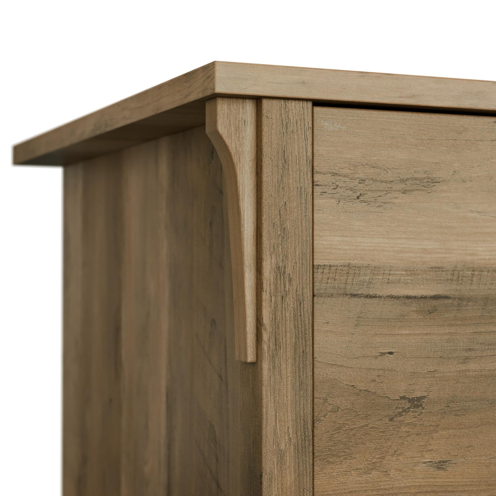 Bush Furniture Salinas Accent Storage Cabinet with Doors in Reclaimed Pine - WoodArtSupply