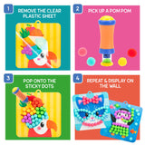 Educational Insights Pom Pom Kit - Arts and Crafts for Kids, Toddler Art Supplies, Toddler DIY Sensory Activity, Easter Basket Stuffers, Gift for Girls and Boys Ages 5+ Educational Insights