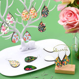 Duufin 120 Pcs Sublimation Earring Blanks with Earring Hooks and Jump Rings Sublimation Blanks Products Unfinished MDF Teardrop Earrings Blanks for Sublimation Women Halloween Christmas DIY Duufin