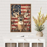 MEIYUDA Deer Diamond Painting Kits for Adults, DIY American Flag Deer Diamond Art Dots for Adult Beginners, Full Diamond Art Painting Kit for Home Wall Decor Gifts 12x16inch MEIYUDA