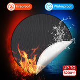 Fire Pit Mat 24'', Fireproof Mat, Deck Protector, Fire Pit Accessories, Burn Barrel, Under Grill Mat, BBQ Mat, Patio Shield, Fire Retardant Base Pad for Outdoors Hodufy