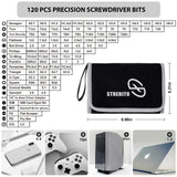 STREBITO Precision Screwdriver Set 142-Piece Computer Tool Kit Magnetic Screwdriver Set Laptop Screwdriver Kit Electronic Repair Kit Tech Toolkit for PC, Phone, Macbook, Nintendo, PS4, Xbox Controller STREBITO