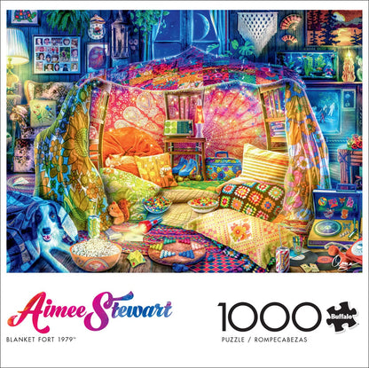 Buffalo Games - Aimee Stewart - Blanket Fort 1979-1000 Piece Jigsaw Puzzle for Adults -Challenging Puzzle Perfect for Game Nights - Finished Size is 26.75 x 19.75