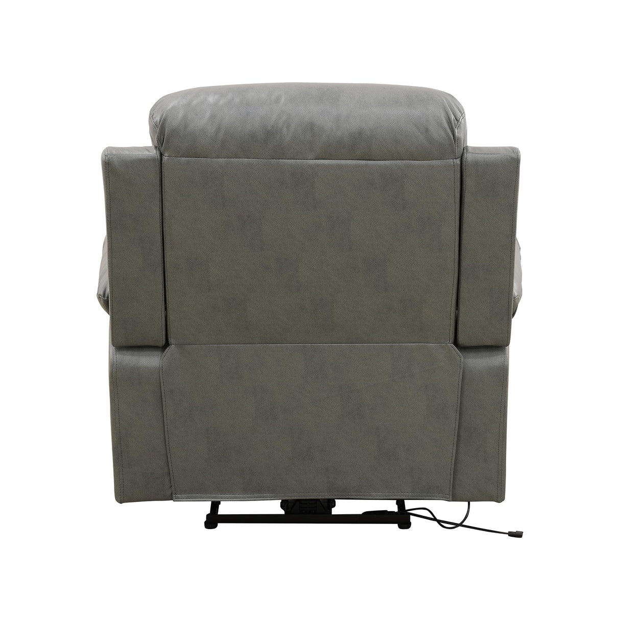 Anthato Power Recliner Sofa Set, Living Room Furniture Sets, 3-Piece Reclining Leather Sofa Loveseat Chair, Living Room Couch Set with Cup Holders/Coffee Table/LED Light for Home Theater/Office,Grey#2 Anthato