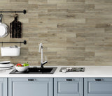 W&S 24 PCS Caesious Grey Peel and Stick Wood Panels for Walls, Stick on Wood Look Tile for RV,Living Room,Accent Wall,Faux Wood Paneling for Kitchen Backsplash,Self Adhesive Wall Planks W&S WOOD & STONE