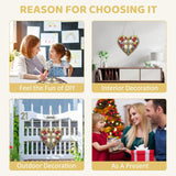 MEIYUDA Cross Diamond Painting Pendant Kits, DIY Heart Cross Special Shaped Diamond Art Hanging Kits for Adults, 5D Crystal Diamonds Painting Acrylic Pendant Ornamen for Home Decoration MEIYUDA