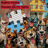 Funny Dog Puzzles for Adults 1000 Pieces, Cute Puppy Animal Jigsaw Puzzle, Challenging Happy Puppies Puzzle as Home Wall Art Decor PPuzzling