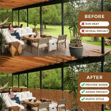 Privacy Fencing Bamboo Privacy Screen Natural Reed Fencing Rolls Balcony Screen Decorative Fences Backyard Divider Easy to Cut for Outdoor Privacy Screening(90 * 800cm(3 * 26ft)) WoodArtSupply