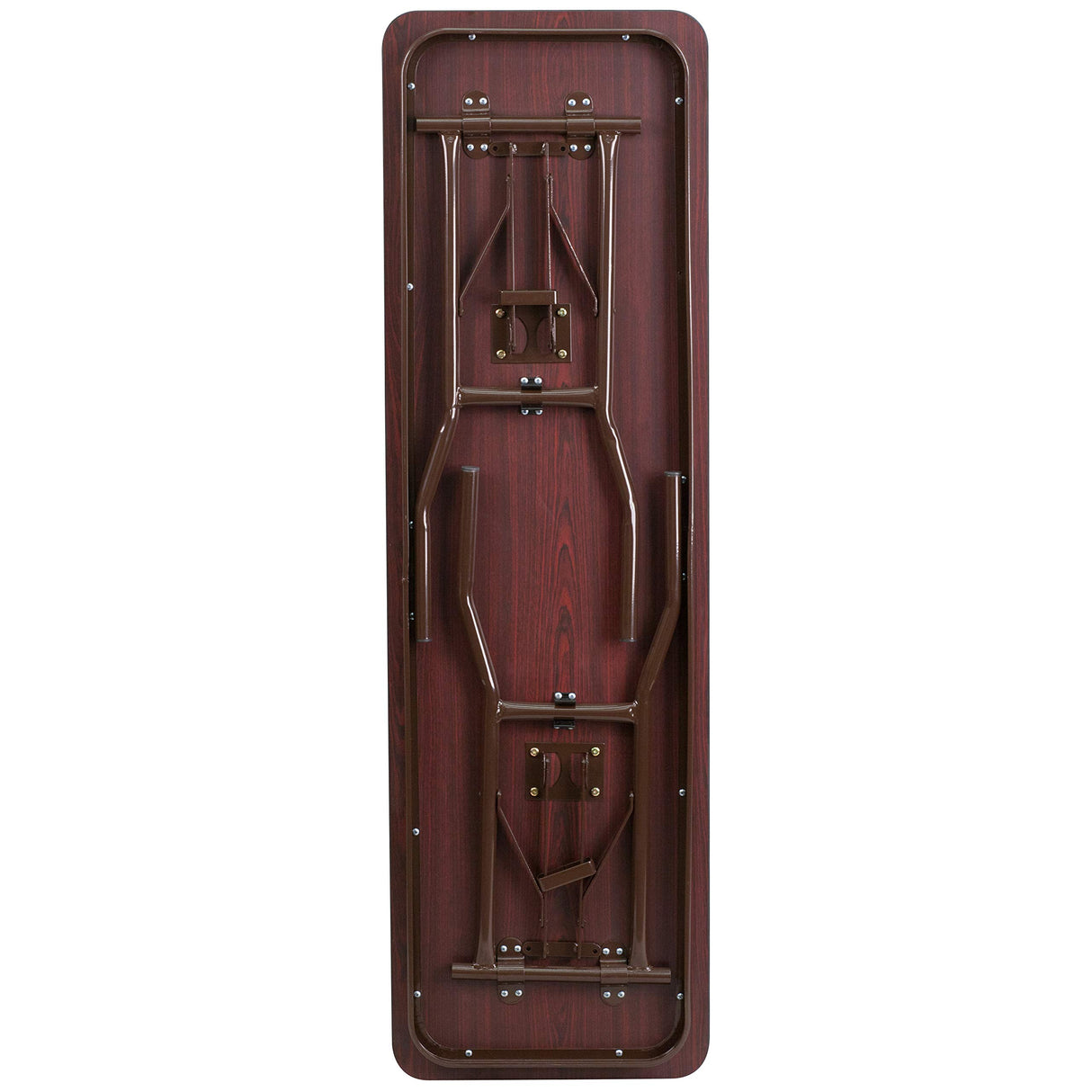 Flash Furniture Floyd 5-Foot High Pressure Mahogany Laminate Folding Training Table, 18 in (W)x 60 in D x 30 in H Flash Furniture