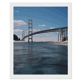 5D Diamond Painting Kits for Adult, Mackinac Suspension Bridge Diamond Art Kits for Beginners Fun DIY Crafts Round Diamond Art Canvas Home Wall Decor 16"x20" WoodArtSupply