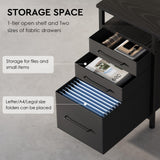 Ｍａｉｈａｉｌ Maihail Home Office Desk with Drawers Adjustable Shelves, 59 inch Writing Desk with File Cabinet, Large Computer Desk with Storage, Vintage, Black Maihail