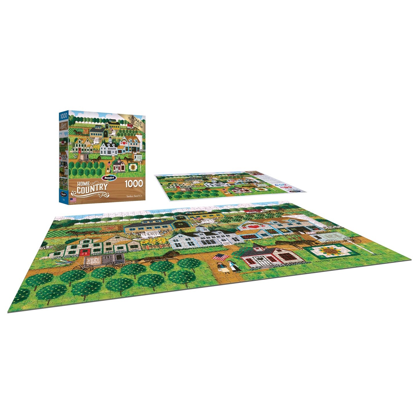 RoseArt - Home Country - Yankee Seed Co. - 1000 Piece Jigsaw Puzzle for Adults