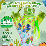 YOFUN Decorate Your Own Dinosaur Water Bottle for Boys,Dinosaur Arts and Crafts for Kids, Dinosaur Toys for Boys Birthday, Christmas, Ages 3-4-6-8 (Dinosaur Theme) Y YOFUN