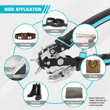 DURATECH Leather Hole Punch, Heavy Duty Belt Hole Punch Plier with 6 Solid Holes for Belts, Watch Bands, Straps, Pet Collars, Saddles, Shoes, Fabric, DIY Home or Christmas Craft Projects DURATECH