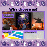 Arttoplus Halloween Paint by Numbers Kit for Adults Beginner-Castle Adult Paint by Number Kits on Canvas, DIY Acrylic Oil Painting by Numbers for Adults for Gift Home Wall Decor(16x20inch) Arttoplus