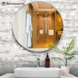 BARNWOODUSA Real Reclaimed Wood Planks - Easy Nail-Up Shiplap Panels for Rustic Wood Wall Paneling (White Wash, 3 Square Feet) BarnwoodUSA LLC