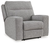 Signature Design by Ashley Biscoe Contemporary UV Resistant Durable Power Recliner with USB Port, Adjustable Headrest and Track Arms, Gray Signature Design by Ashley