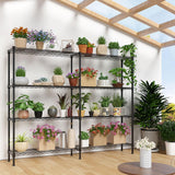 VINGLI 58" W Storage Shelves 1220LBS Heavy Duty Metal Shelving, Upgraded 4 Tier Garage Shelving Unit, Adjustable Wire Shelf for Storage Rack Commercial Pantry Shelf Organizer, 58" W × 13.8" D × 59" H VINGLI