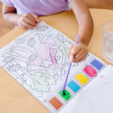 Melissa & Doug Paint with Water - Princess, 20 Perforated Pages with Spillproof Palettes Melissa & Doug