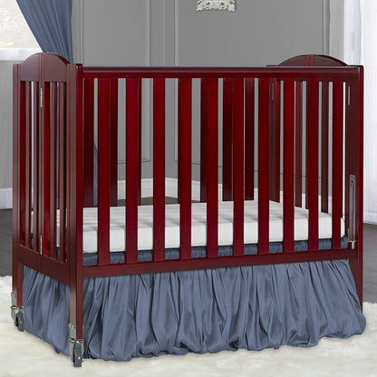 Dream On Me 2-in-1 Folding Birch Portable Crib, Cherry