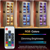 Tribesigns Tall Shoe Cabinet with Acrylic Doors and LED Lights, 8-Tier Entryway Shoe Organizer Storage Rack with Adjustable Shelves and Hanging Hooks for Narrow Closet, Hallway, Living Room, Gray Tribesigns