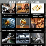 TECHTONGDA Metal Lathe 8X16” Precision Electronic Leadscrew Gearless Bench Lathe Automatic Switch Thread between Metric and Inch 1100W Brushless Motor DIY Mini Lathe TECHTONGDA