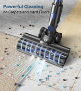 NADALY Cordless Vacuum Cleaner, Stick Vacuum with 3 Powerful Suction Modes, Max 45 Mins Runtime, Anti-Tangle Vacuum Cleaner for Home, 8-in-1 Rechargeable Vacuum for Carpet, Pet Hair, Hard Floors NADALY