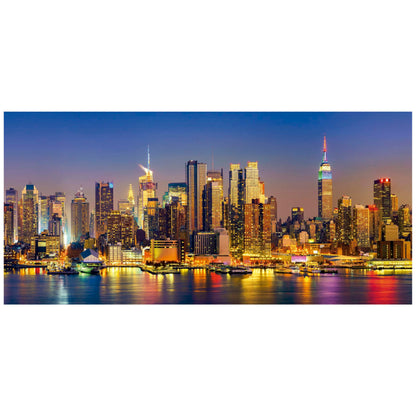 Educa - Panorama Puzzles - New York City Skyline - 3000 Piece Jigsaw Puzzle - Puzzle Glue Included - Completed Image Measures 47.24"x 37.79" - Ages 14+ (19948)