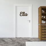 Name Sign for Nursery Wooden Name Plaque Baby Girl Wall Decor Boys Room Nameplate Birthday Laser Cut Letters Sign Grib Newborn Gift Pabawa